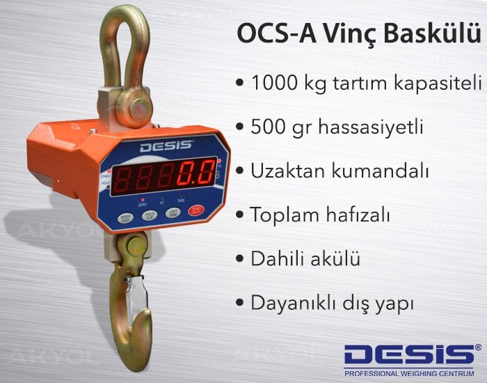 desis ocs-a serisi vinç kantar