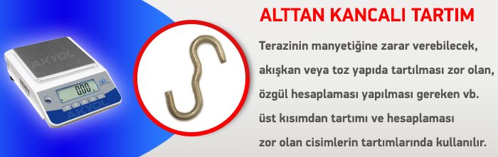 wl 6002 alttan tartım terazisi