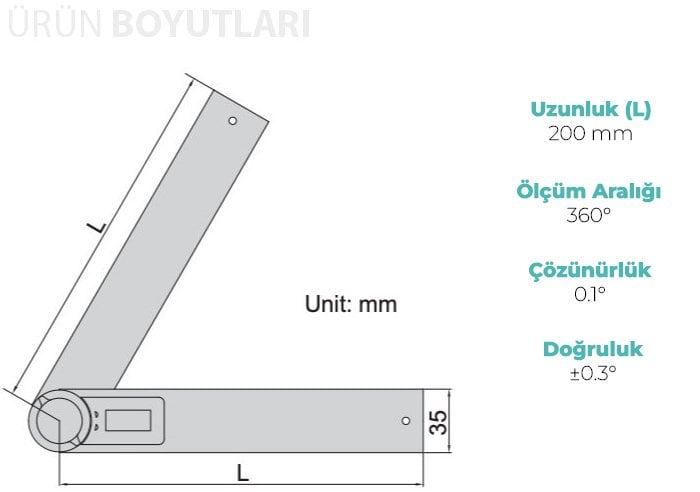 dijital açı ölçer çeşitleri